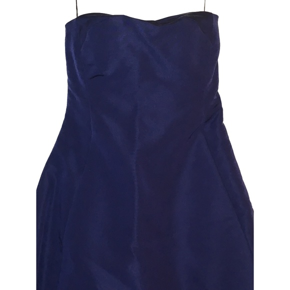 Anne Bowen Blue Strapless Formal Dress Gown Small MSRP $458 - Picture 4 of 8